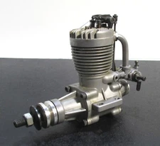 O.S. FS-60 9.95cc open rocker 4 cycle glow engine with muffler, used for R/C air