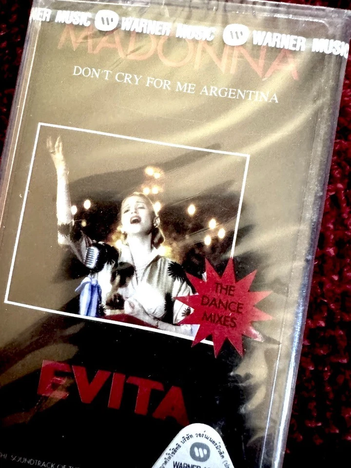 MADONNA DON'T CRY FOR ME ARGENTINA SEALED CASSETTE TAPE THAILAND PROMO MIXES LP - Image 3 of 4
