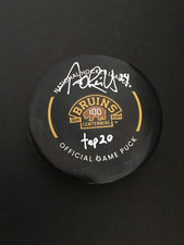 TERRY O'REILLY AUTO'D  BRUINS CENTENNIAL GAME PUCK W/ 