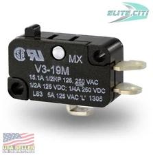 Honeywell V3-19M - Microswitch, V3 Series, SPDT, Solder 15.1 A, 250 VAC, 250 VDC