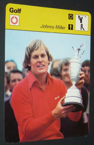 FICHE GOLF GOLFING 1978 USA JOHNNY MILLER GOLFEUR USPGA USA BRITISH OPEN PGA - Photo 1/2