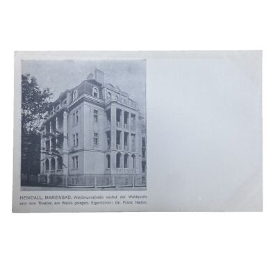 Postkarte AK Heimdall Marienbad Waldbrunnstraße Franz Nadler Ungelaufen 