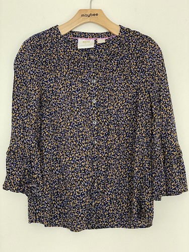 Maeve Anthropologie Berwick Button Down Top XS - Picture 3 of 9
