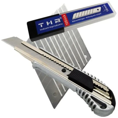 KARTONDEALER Profi Cuttermesser o. Abbrechklingen Ersatzklingen Stärke:echte 0,5mm Höhe:18mm