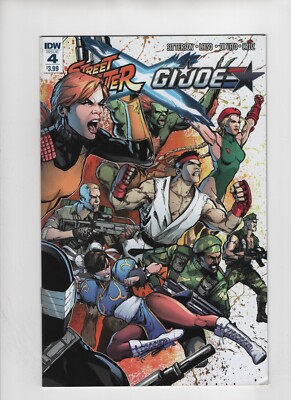 Street Fighter x G.I.Joe Issue #4 Comic Book. Cover A. Aubrey Sitterson.IDW 2016