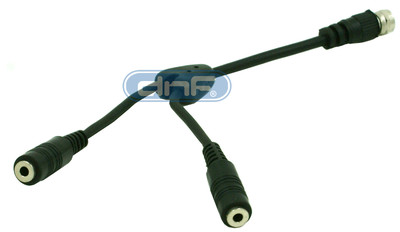 1 CAR STERIO ANTENNA ANT SPLITTER Y ADAPTOR 1 MALE 2 FEMALE AUTO RADIO AM FM