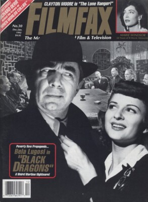 Filmfax Magazine; #30, D/J 1992; Bela Lugosi, Clayton Moore, Boris Karloff