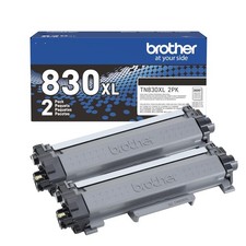 Brother Genuine TN830XL 2PK Black High Yield Printer Toner Yield,