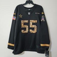 Nike Cowboys Esch #55 Salute to Service Fleece Jersey-Style Sweatshirt  XL NWT