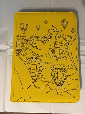 Vault X - 9 Pocket eXo-Tec Zip Binder Folder - Yellow Pokemon Dragonite