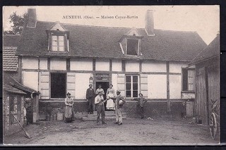 CPA OISE 60 AUNEUIL Maison Cayez Bertin 1916 R018