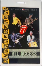 ROLLING STONES - NO SECURITY TOUR - LAMINATED BACKSTAGE PASS - 1999 - ALL ACCESS