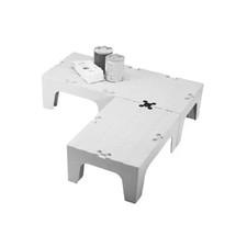 Cambro DRS30480 S-Series 21"D x 30"W x 12"H Dunnage Rack - Speckled Gray