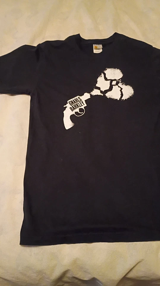 Camiseta negra gráfica Gnarls Barkley L Bay Island Foto 4 de 4