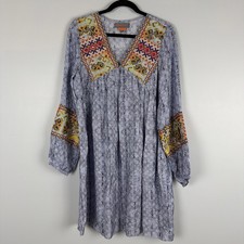 Anthropologie Bhunani X Jyoti Dress Women S Embroidered Bead Tunic Boho Festival
