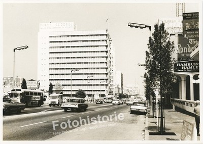 orig. Photo Los Angeles Downtown Street 1960s Cars Traffic First Federal USA