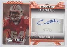 2020 Sage Hit Rookie Orange Chris Orr #A75 Auto e6p