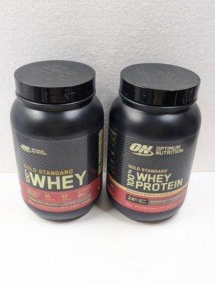 2x Optimum Nutrition Gold Standard Whey 100% Protein 2 lb Extreme Milk Chocolate