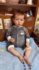 Lifelike 28In Reborn Baby Doll Toddler Boy Liam Hand-Rooted Mohair Kids Toy Gift