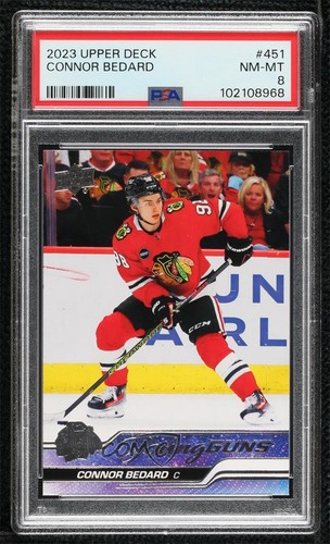 2023-24 Upper Deck Series 2 Young Guns Connor Bedard #451 PSA 8 Rookie RC 0hz2