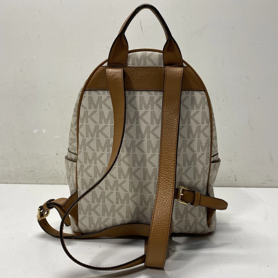 Mochila de lujo Michael Kors de cuero tostado Foto 3 de 4