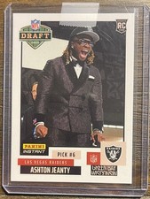 2025 Panini Instant NFL Draft Night #6 Ashton Jeanty RC Raiders Rookie