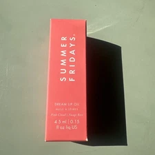 Summer Fridays Dream Lip Oil - Tinted with Moisturizing Pink Cloud NIB