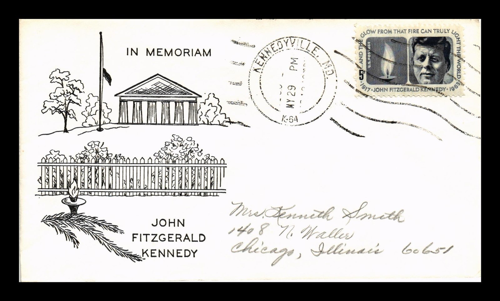 Dr Jim Stamps Us President John F Kennedy Memoriam Fdc Abc Cachet Cover