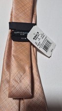 Van Heusen Studio SLIM Peach Tie With Chrome Clip
