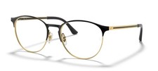 Image of RAY BAN 6375 51 2890 Eyeglasses Black On Gold