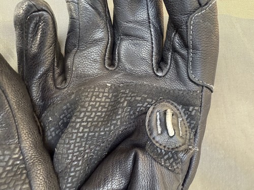 Leki Copper S Ski Gloves Leather Black Trigger Pull Loops Size 7 EUC - Picture 7 of 14