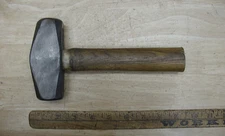 Unbranded 3lb.3 oz Hand Drilling Hammer,4-9/16" Head,Octagonal Face,VGC,China