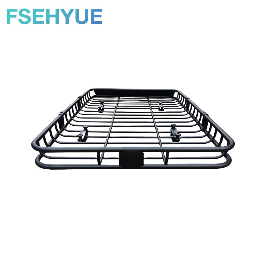 Universal Roof Rack Basket Car Luggage Carrier Steel Vehicle Cargo 64" For SUV