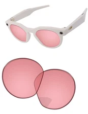 Lenslog Pink Non-Polarized Replacement Lenses For Oakley Meta HSTN OW8002-51mm