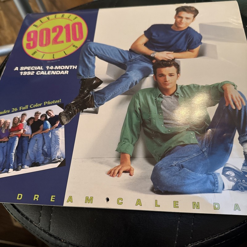 Beverly Hills 90210 Day Dream Calendar 1992 Doherty Luke Perry Garth Priestly