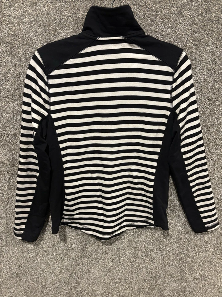 Chaqueta L-RL Lauren Active Ralph Lauren Cremallera Frontal Negra Blanca a Rayas Talla M Foto 4 de 4