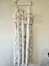 Show Me Your MUMU Caitlin Ruffle Maxi Dress 2XL Floral flowy women XXL