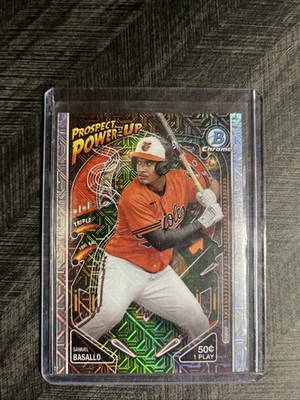 2024 Bowman - Mega Box Chrome Prospect Power-Up Samuel Basallo #PP-8 (RC)