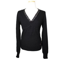 Dolce & Gabbana Black Lace Cashmere Knit Top 26807139