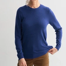 Croft & Barrow Extra Soft Crewneck Sweater Flynn Navy Women’s Size Medium