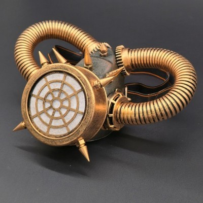 Spike Skull Steampunk Gothic Gas Mask Cosplay Respirator