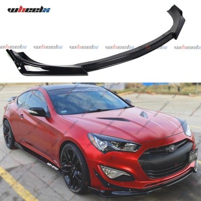 For 2013-16 Hyundai Genesis Coupe Gloss Black KS-Style Front Bumper Body Lip ABS