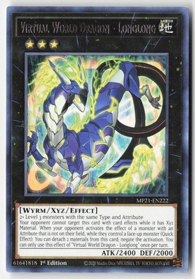 Yugioh - Virtual World Dragon - Longlong MP21-EN222 1st Edition - 2021 Tin of An