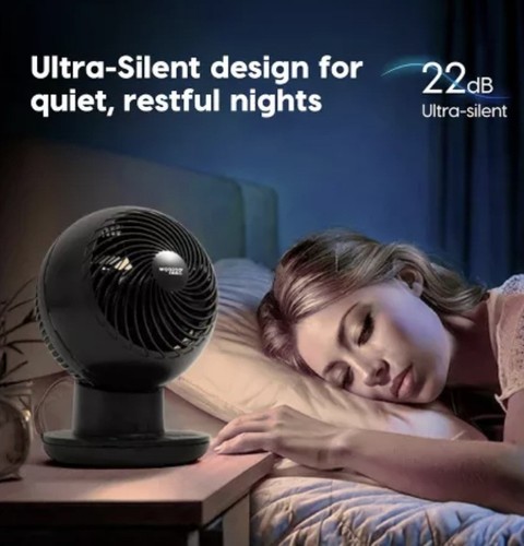 IRIS USA WOOZOO Ventilator mit Fernbedienung, oszillierender Ventilator, Tischventilator, Tischluft... - Bild 3 von 8