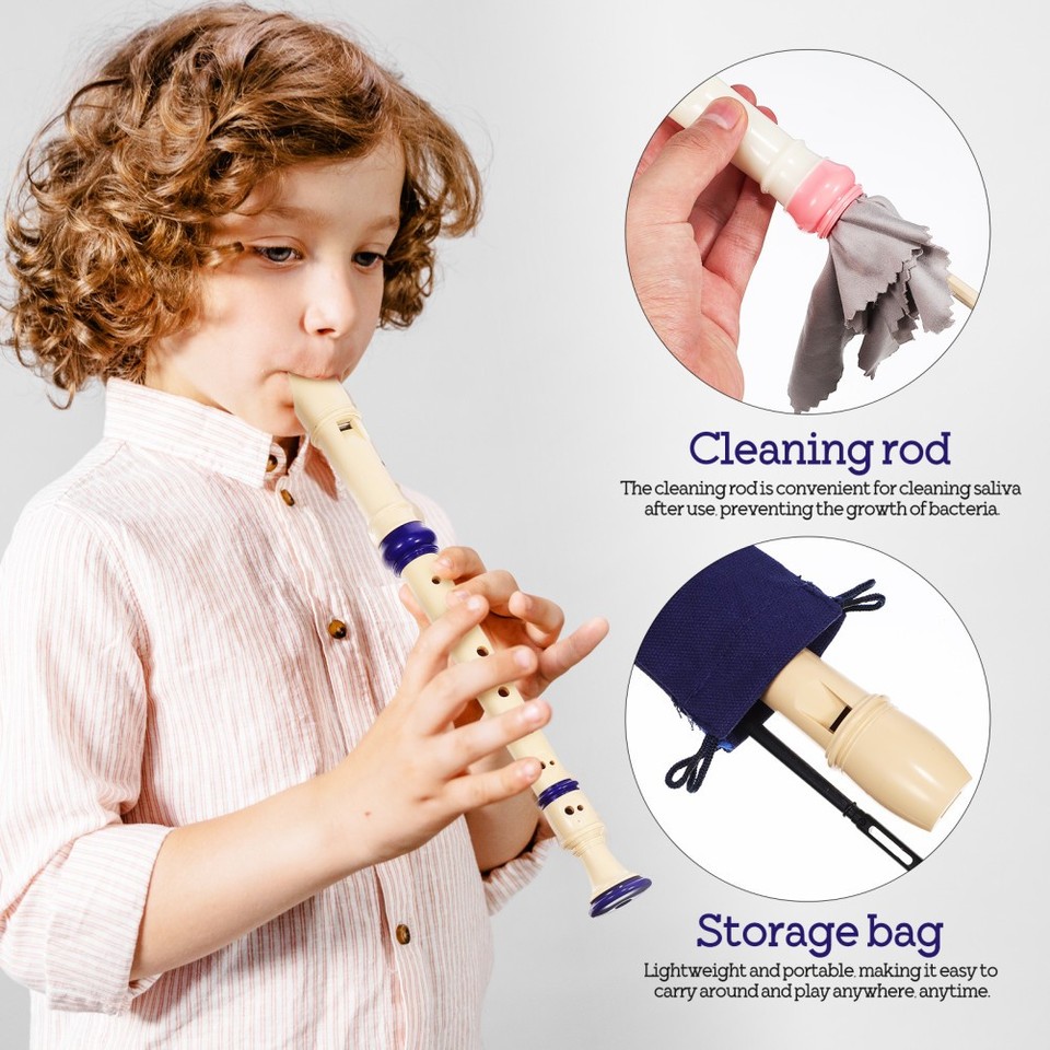 2 Pcs Soprano Recorders Music Recorder Instrument 8-hole Soprano ...