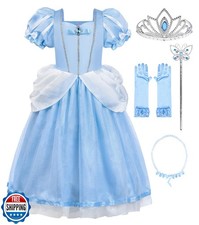 ReliBeauty Princess Costume for Girls Halloween Fairy Fancy Dress for Role Pl