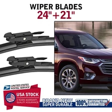For Chevy Traverse 12-17 Brand New Pair Front Windshield Wiper Blades 24"&21"