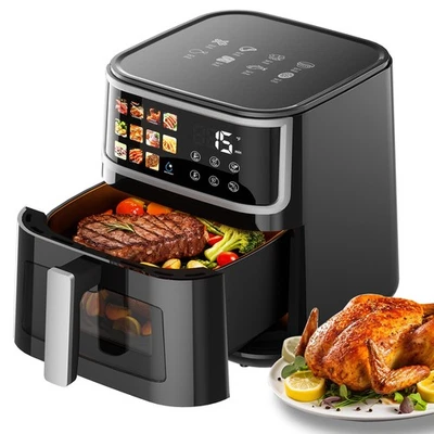 PATBRELA Friggitrice ad aria calda XXL friggitrice ad aria calda Airfryer senza olio grill cottura
