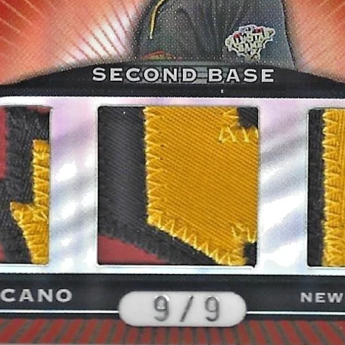 Robinson Cano 2007 Topps Triple Treads All Star Patches Triple Patch 9/9 💲 - Imagem 2 de 3