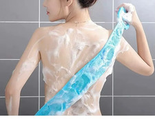 Silicone Body Back Scrubber Double Side Bathing Brush For Skin Deep Cleaning